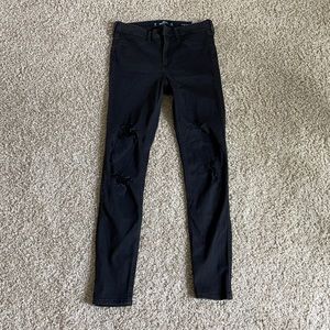 Ripped Holister black jeans